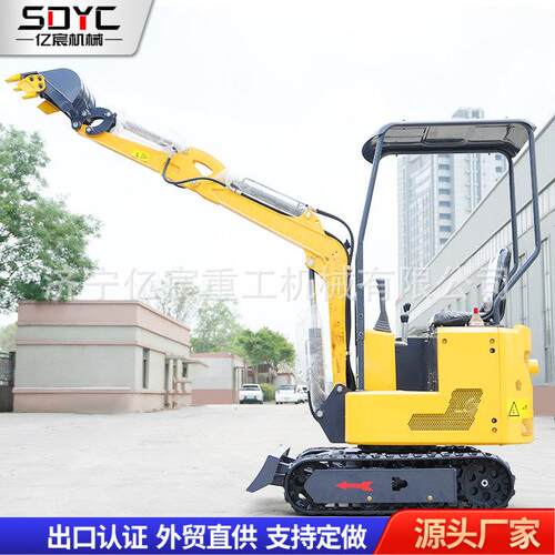 跨境小型挖掘机农用果园家用迷你1.2吨1.8吨挖土机大棚小型挖掘机