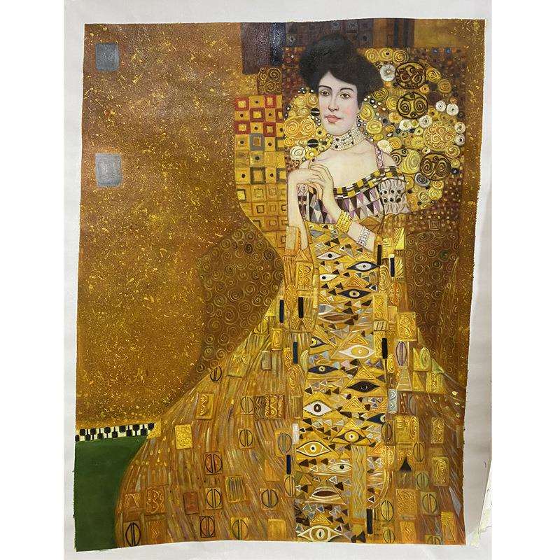 纯手绘油画欧式客厅壁画装饰画卧室玄关餐厅挂画克林姆特世界名画