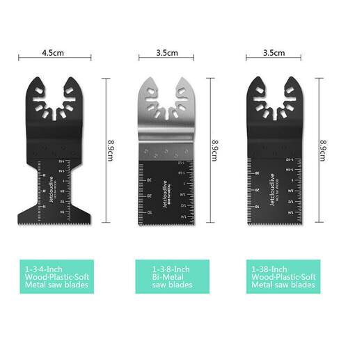 20片6种规格多功能万用宝锯片刀片切金属合金塑料木工快装接头