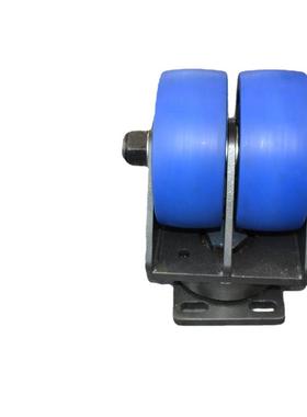 知马力MaLi8寸特重型蓝色ZMC尼龙双轮工业轮123承可脚载3.5吨