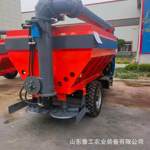 自走式炮加运粮车水田施撒粪车果园大棚干湿粪有机撒车