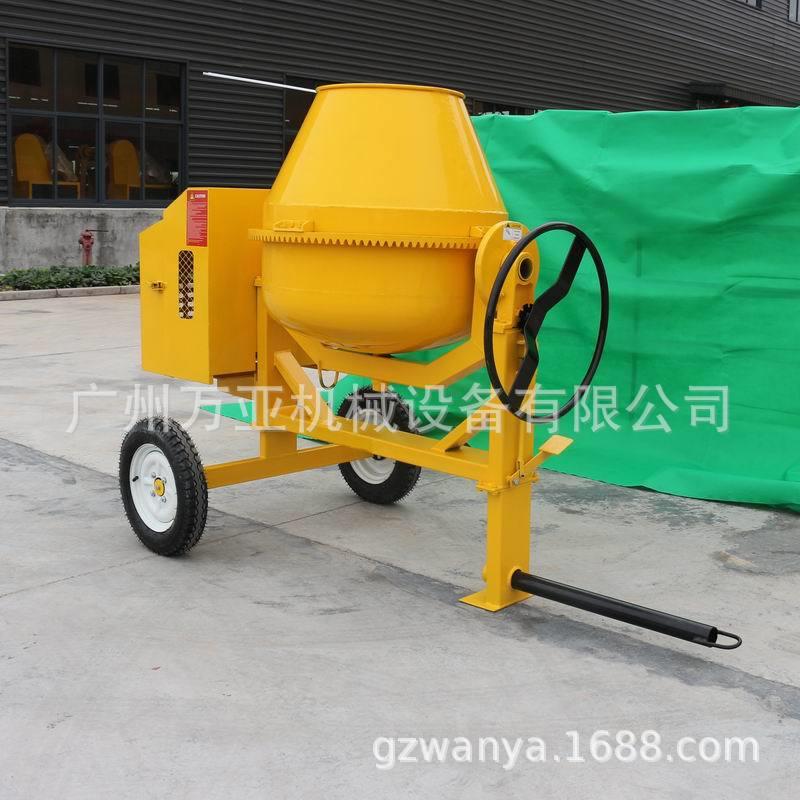 500L出口型非洲移动式搅拌机两轮柴油动力简易混凝土搅拌机