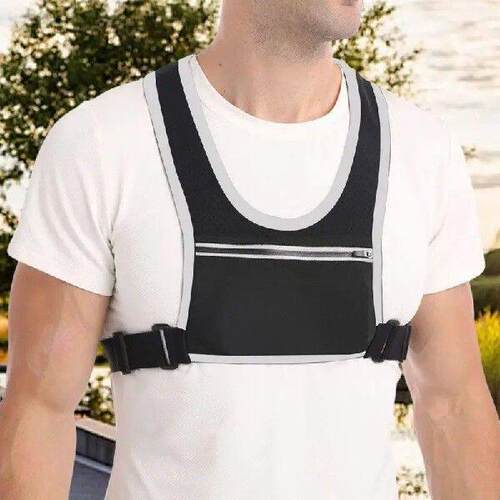 Reflective Running Vest With Mobile Phone Backpack Cycling