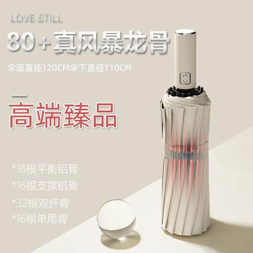 高档德十二骨全自动雨伞男士抗风暴大加固折叠晴雨国两男用女号简