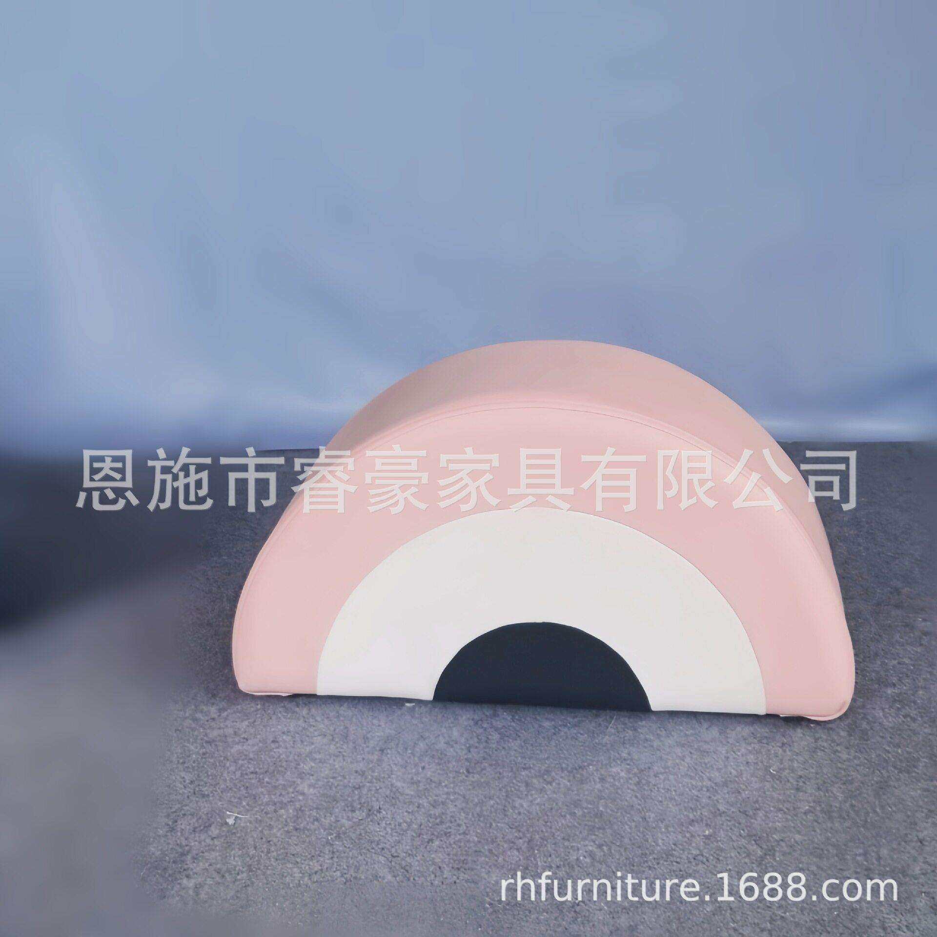 zdh 彩虹坐凳样板房儿童矮凳设计师艺术创意家具可爱趣味售楼处家