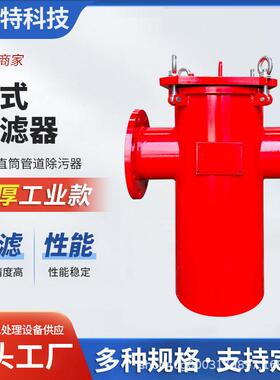 碳钢篮式过滤器提篮蓝式过滤器毛发收集器立式直通污水管道除污器