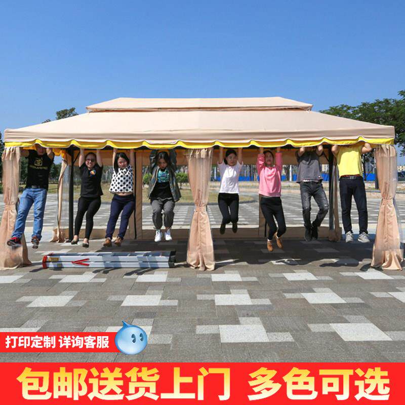 户外遮阳棚雨棚大型广告伞帐篷摆摊罗马四方庭院花园凉亭室外活动