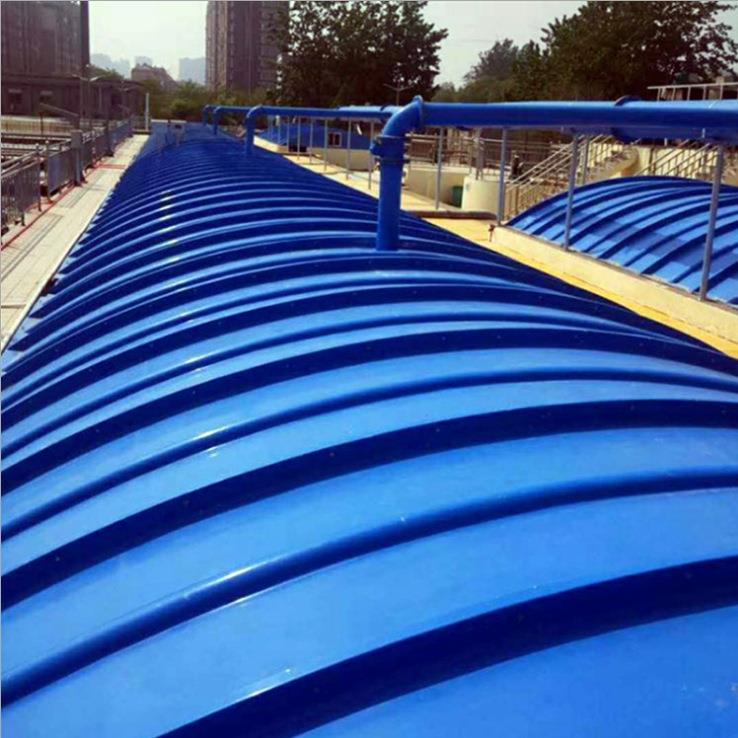 玻璃钢污水防池拱形盖板平行抗压污池USD盖水板密臭封防雨集气罩