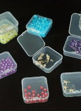 20Pcs Clear Craft Storage Box Set Sturdy Stackable