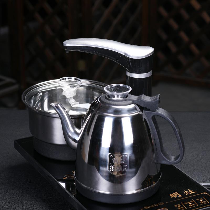 全C10自动上水热电烧水壶家用茶壶几抽水式一体电炉茶具台专磁用