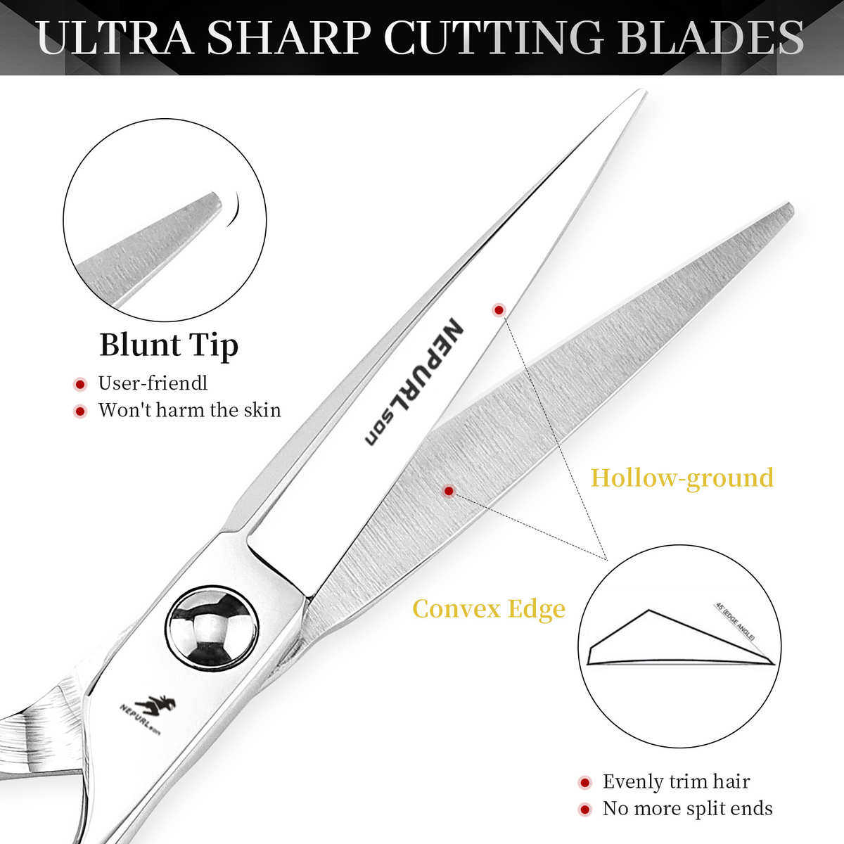 6.0寸FMI-18银色 美发剪刀 理发剪 平剪 刘海剪 牙,居家日用,美发刀剪,淘宝优惠券,粉丝福利购,淘宝优惠卷