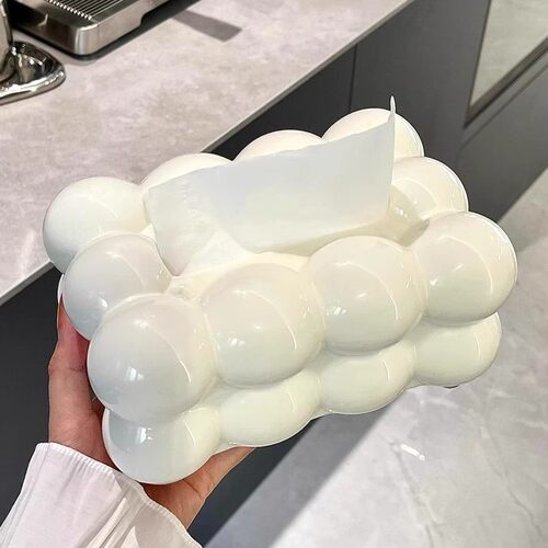 High Aesthetic Cream-Style Tissue Box for Living Room, Luxur
