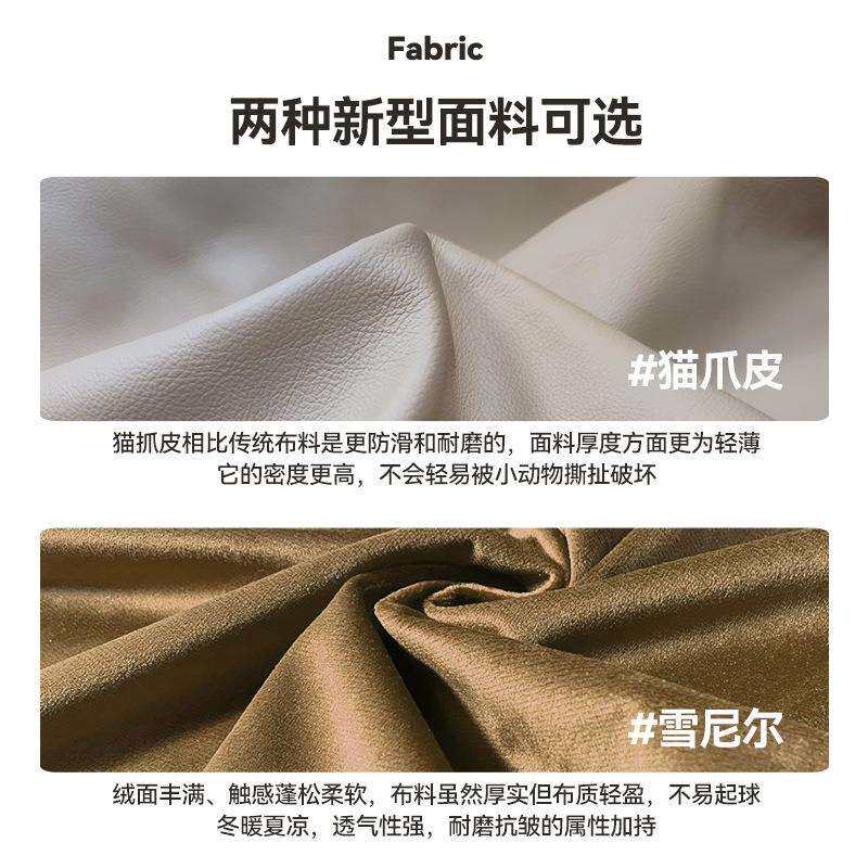 猫抓皮沙发床可折叠午休沙发小户型客厅卧室两用多功能储物沙发床