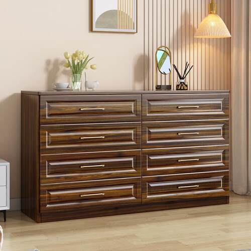 实木斗约卧室收纳柜柜客10032储厅斗柜床尾柜妆台一体六斗物柜简