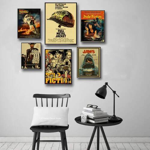 Classic Movie Poster Old Film Series Kraft Paper Posters DIY