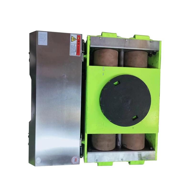 直行转向搬运坦克车重型钢轮重物移动移位器遥控电动搬运坦克车