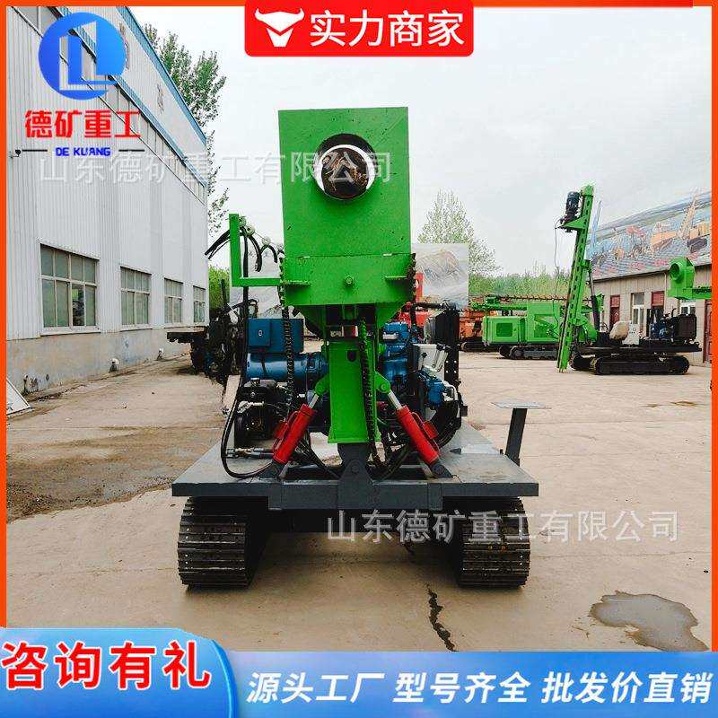 公路打桩机 打桩拔桩钻孔一体机波形护栏打桩机高速护栏打桩机