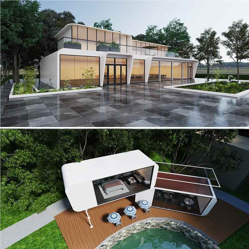 集装箱住人房箱房别墅民宿酒店户板外修太era-06空舱移动房房带装