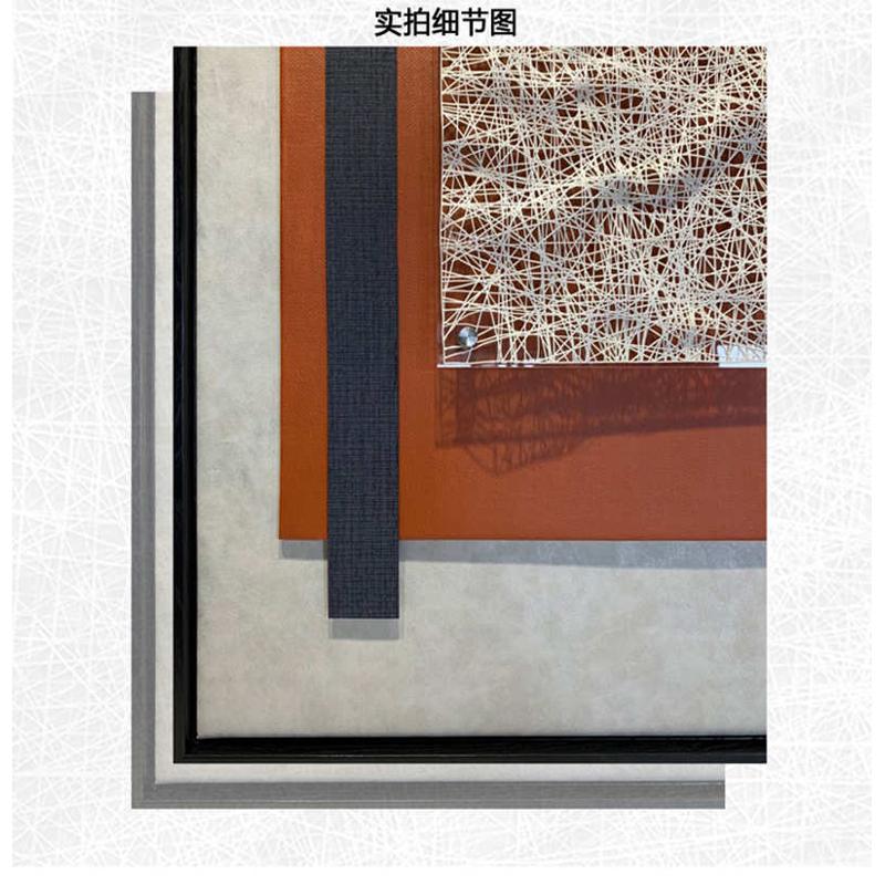 现代轻奢沙发客厅玄关定制亚克力壁画 样板间3D立体实物装饰挂画图片