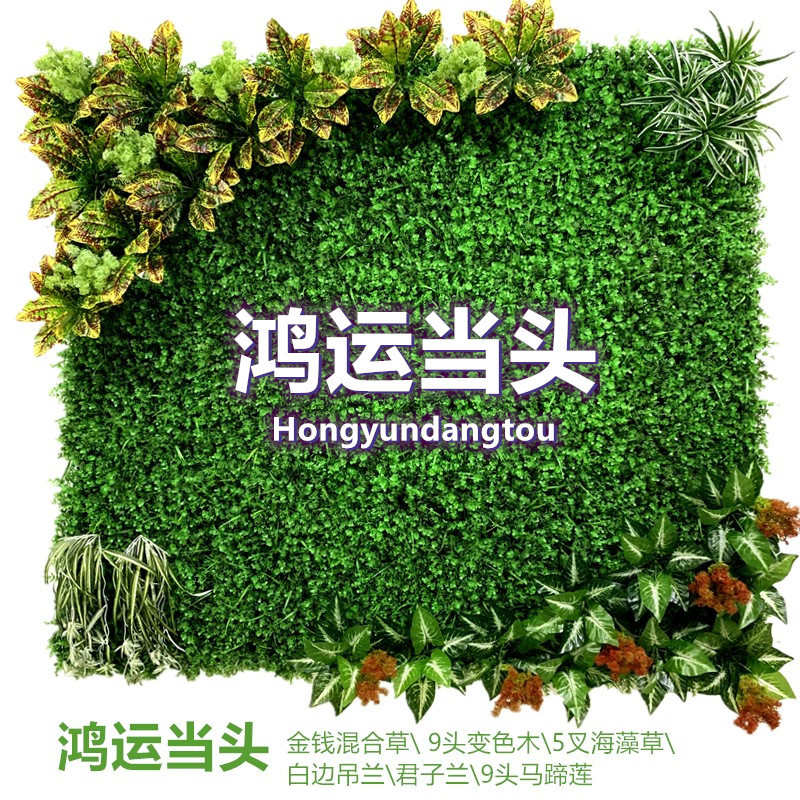 植仿真墙塑料绿草坪绿背景植植物装修墙装饰门头店面背景墙造假人