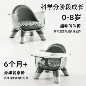 厂家儿童家用椅子宝宝餐椅吃饭塑料可爱凳子婴幼儿靠背板凳叫叫椅