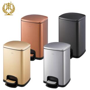 12档环境垃脚踏桶酒1店 广州南方5L 2L全钢圾桶家用方房形高SJ5