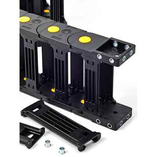 电缆线槽高速雕刻机 尼龙拖炼易格斯坦克炼车床塑料履带增强桥式