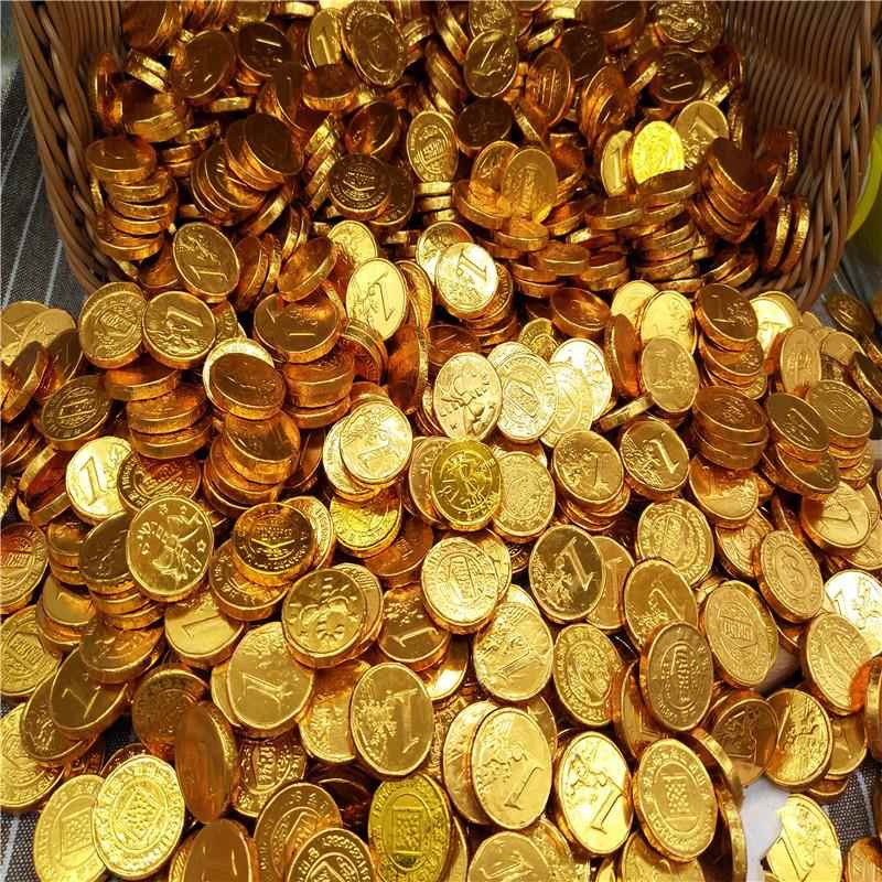 小金币巧克力迷你金币蛋糕装饰儿童零食喜糖烘焙散装（代可可脂）
