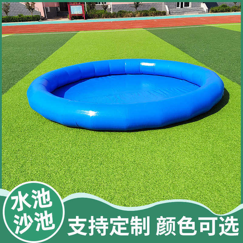 户外儿童沙池充气泳池移动水上乐园方形圆型户外摆摊型充气水池