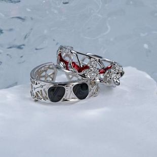 《盗墓笔记》北国岁暮解雨臣黑眼镜戒指影剧周边原创设计开口指环