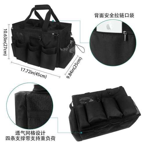 现货直供大空间清洁用品袋和可拆卸围裙Cleaning Caddy Organizer