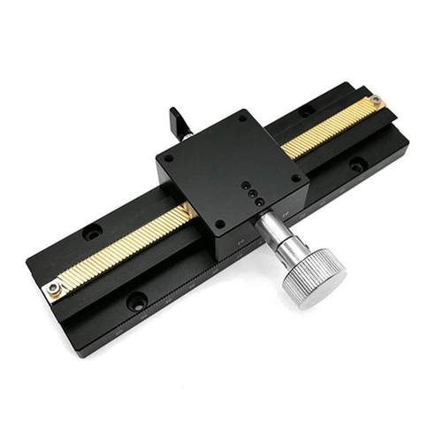 X轴LWX40-L100长行程齿轮齿条式燕尾槽型位移平台手动滑台