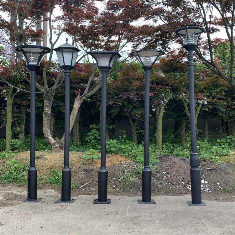 简约LED庭院灯头小区景观花园园林户外防水庭院路灯异形灯太阳能