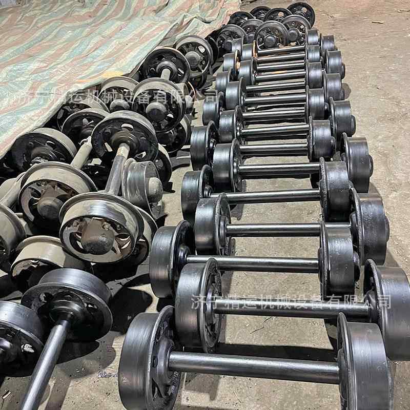 矿车轮直径300矿车轮对矿用轨道平板车矿车运输承重轮蒙头轮