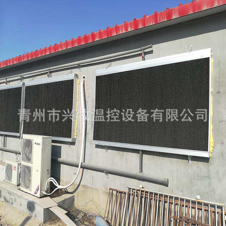 水帘墙湿帘镀锌板水帘15cm厚湿帘镀锌板包边风机水帘