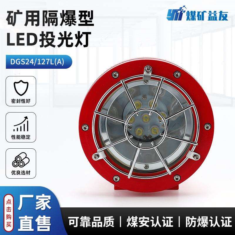 DGS24/127L(A)矿用隔爆型LED投光灯36W矿用投光灯扒渣机照明大灯