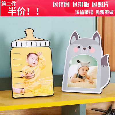 儿童宝宝照片创意水晶摆台定制相框洗照片冲印加相框相册框摆件