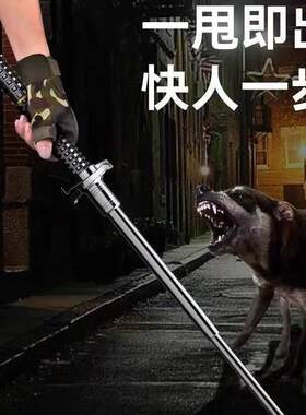 甩棍车载防身棍合法防身自卫用品伸缩棍三节可伸缩便携式登山杖