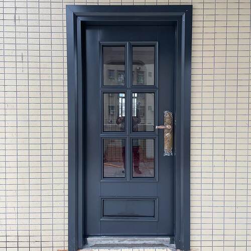锌合金别墅玻璃阳台后门进户门乡村家用单门农村自建房入户防盗门