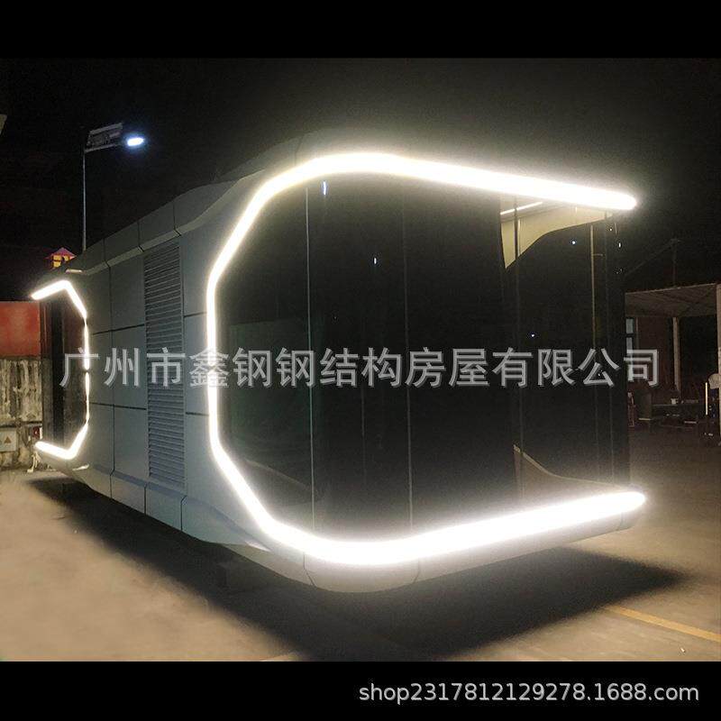 景区度假村钢结构静音别墅苹果舱可移动方舱酒店太空舱民宿厂家