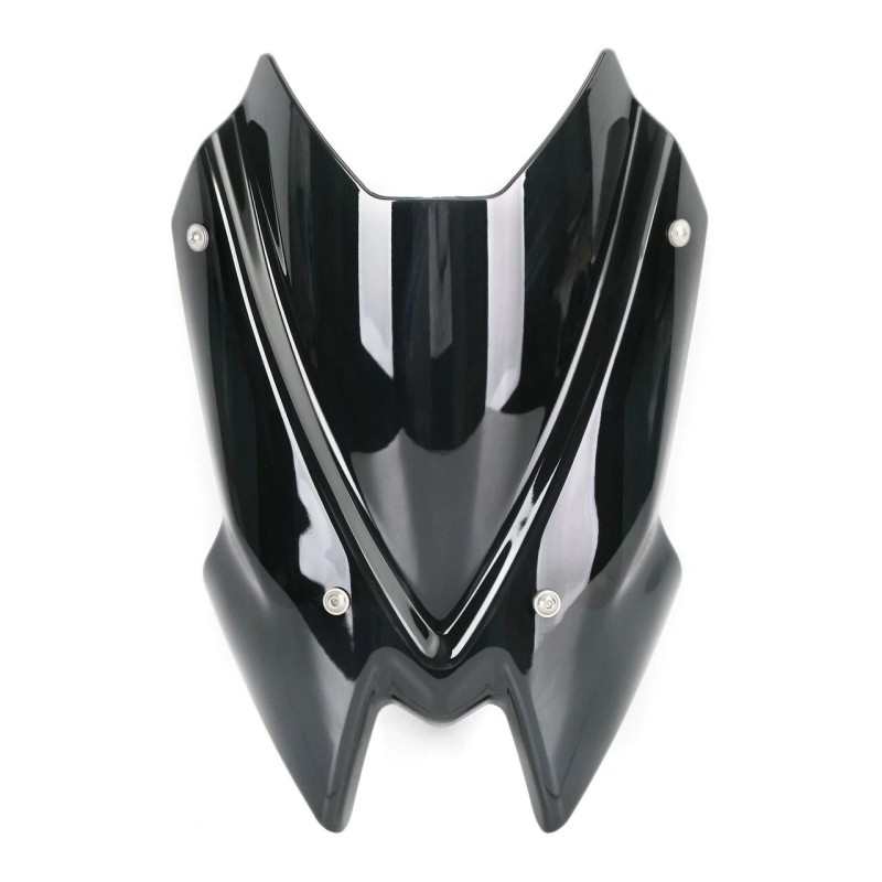 适用川崎Z650 Z900 20-23改装加高风挡黑色增高挡风玻璃 导流罩