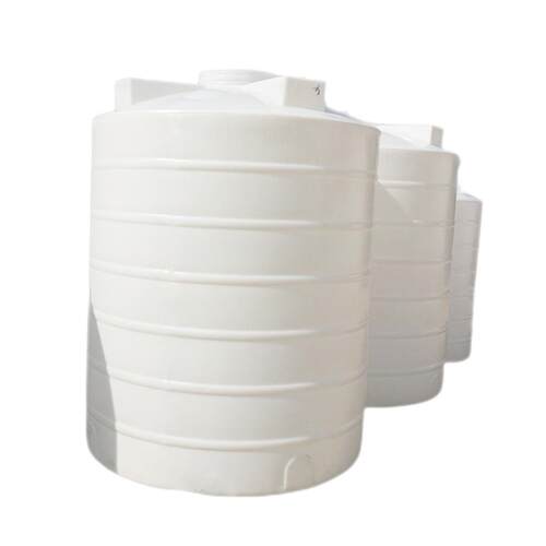白色3000升塑胶水塔 水处理水箱 6吨塑料塔 6000L平底pe楼顶水箱