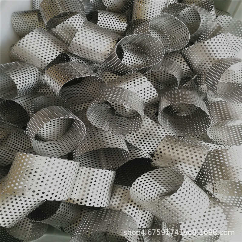 不锈钢冲孔网筒 304耐酸碱耐腐蚀圆孔网罩 抛光电解金属带孔圆管