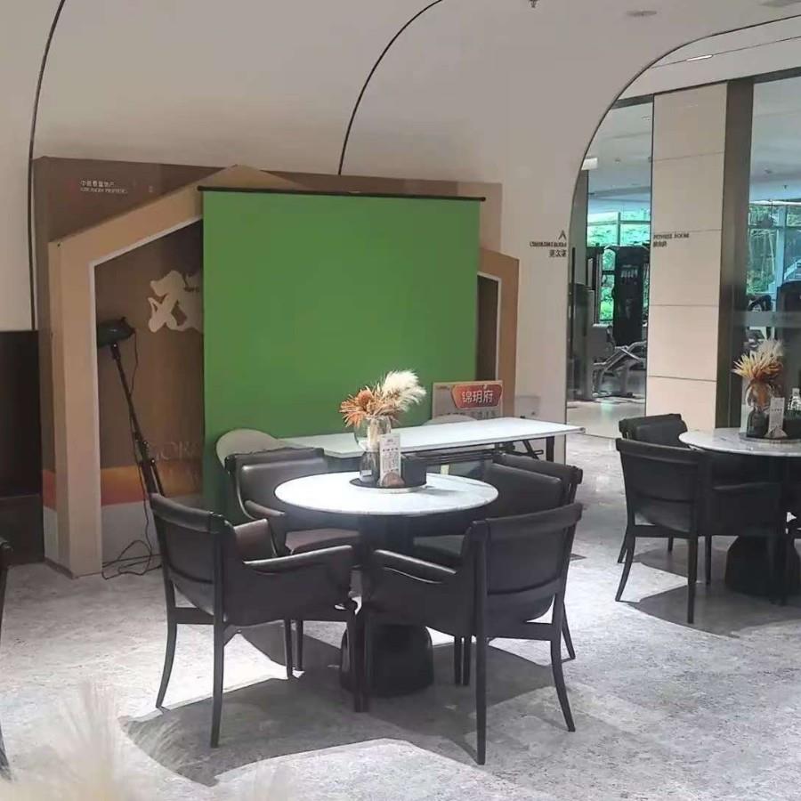摄影拍照背景便携绿幕支架地拉幕背景架拍摄道具网红直播设备