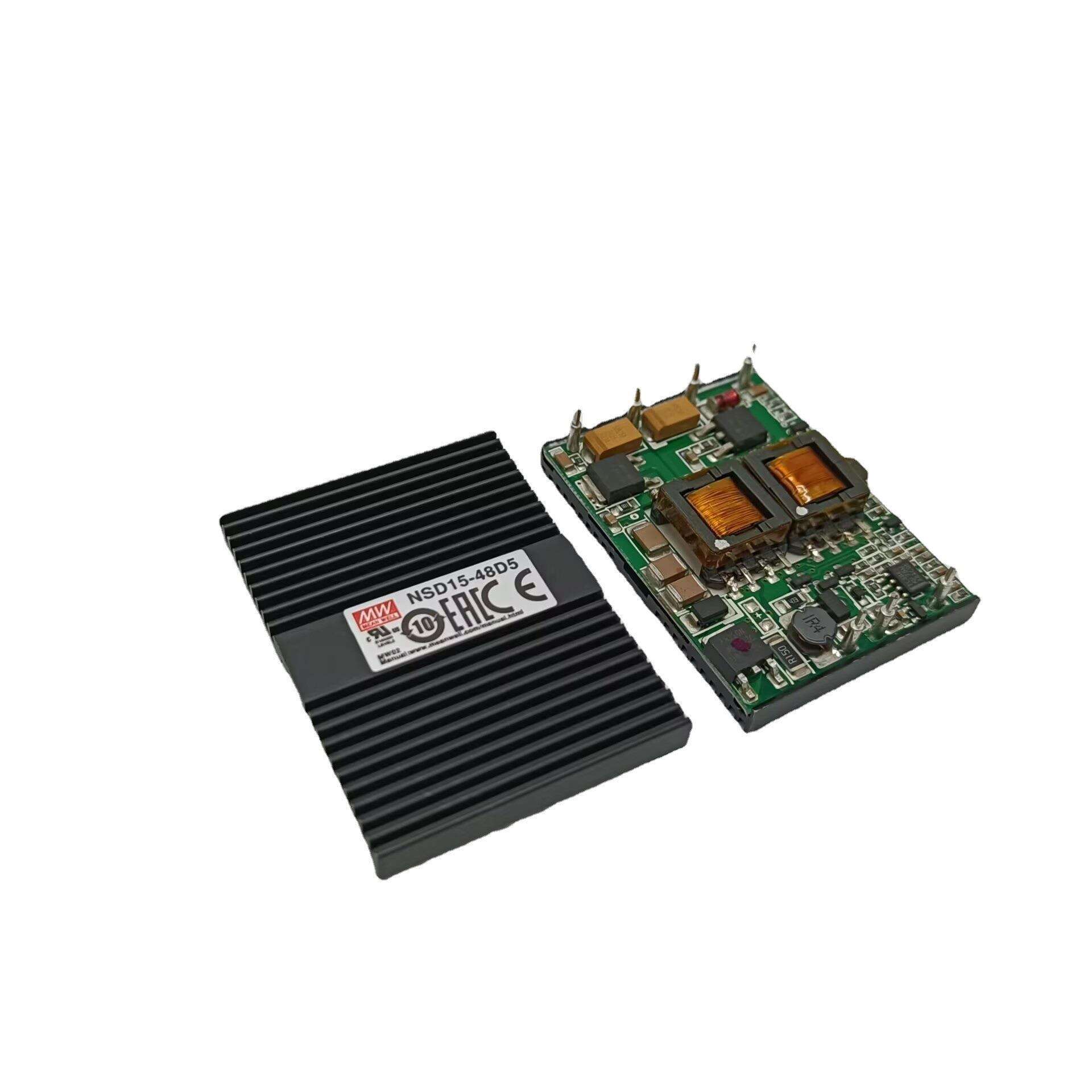 NSD15-48D5 15W 18~72V 输入 ±5V 稳压双路明纬DC-DC变换电源