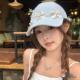 儿童蝴蝶结棒球帽女韩版 休闲百搭宽帽檐防晒鸭舌帽显脸小帽子 新款