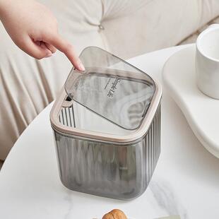 luxurious Small bedside bin transparent trash bedroom car