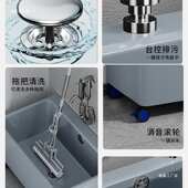 地把桶自动拖地桶涮可拖布长方形带盆桶排水洗车移动地板拖轮家用