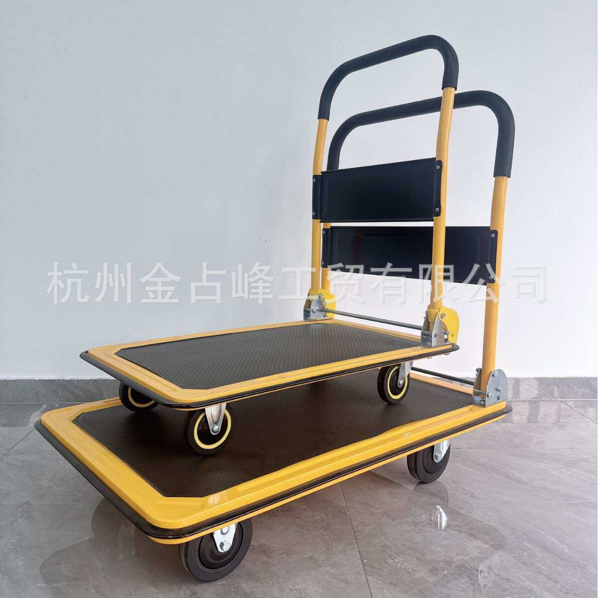 厂家批发静音 拖车 货可折叠拉手推车定制手推车平板家用搬运