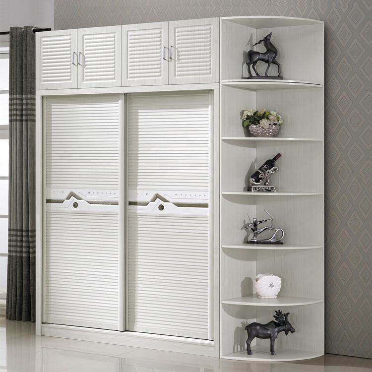 无品牌/门现代简约烤漆1.61.8米推拉门衣柜组装板白色趟门/移门滑